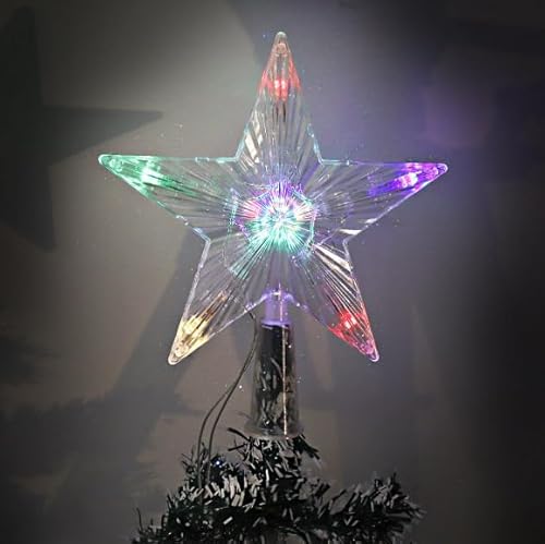Estrela de Natal Iluminada com Luzes LED Coloridas