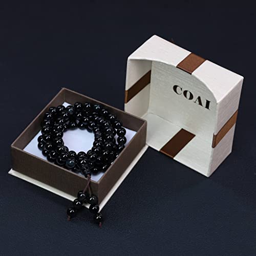 Amorwing 108 Beads Obsidian Stone Mala Bracelet Necklace #TOP6