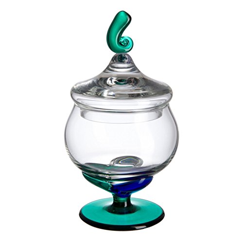 Cristal de Bohemia Bombonera, Cristal, 10x10x18 cm