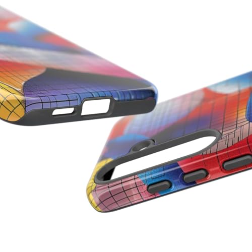 Coque Samsung S25 Plus rigide brillante multicolore abstrait - 3