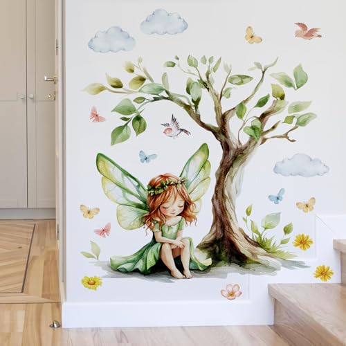 Vinilos Decorativos 2 hojas Mariposa Mágica Verde miniatura 5