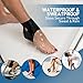 Precut Kinesiology Tape for Ankle, Upgraded Ankle Tape Athletic 24PCS, KTQUICK Tape for Ankle Support & Pain Relief, 5% Stronger Adhesive, Waterproof & Breathable Cotton Kinesiology Tape Ankle(Black)