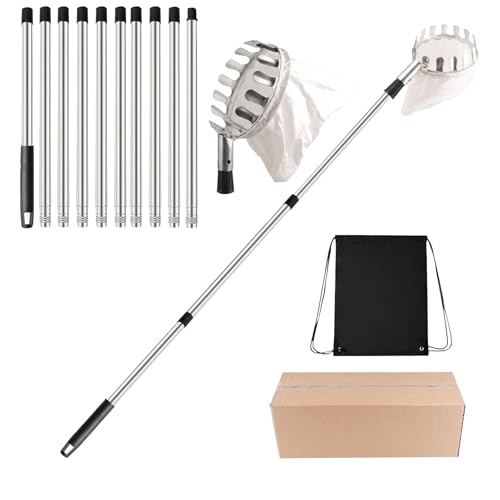 Recogedor de frutas – Herramienta ajustable para recoger frutas, accesorio ergonómico para la recogida de frutas en el jardín