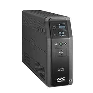 APC UPS 1000VA Sine Wave UPS Battery Backup and Surge Protector, BR1000MS Backup Battery Power Supply with AVR, (2) USB Charger Ports