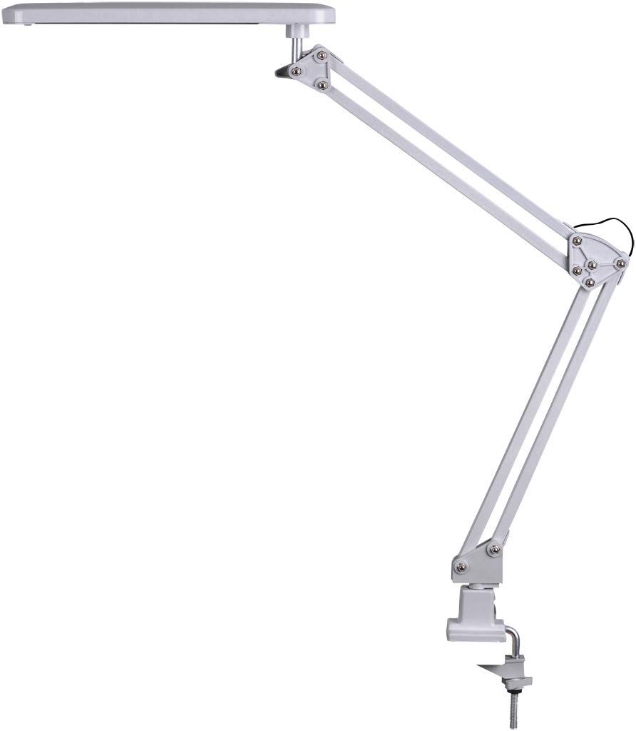 Lampada da tavolo Ufficio Raul color argento LED 56x 0.1W