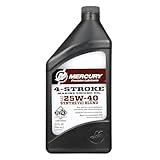 Mercury 25W-40 4-Stroke Synthetic Blend Marine Engine Oil, 1 Quart - 8M0078629