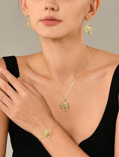 YL Tree Bracelet 925 Sterling Silver Tree of Life Link Bracelet Birthstone Jewelry for Women3