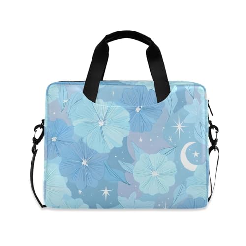 Funda para portátil ALAZA con diseño azul floral, 13-15.6 pulg. miniatura 1