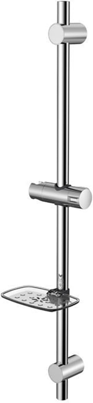 Slider Bar Shower with Adjustable Height and Soap Holder Stainless Steel Graphic Design 3D Model Design Chrome