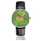 kermit the frog meme hearts Hochwertige elegante Uhren: Dieses klassische Uhren-Design mit ultradünnem Zifferblatt, leicht und bequem, wenn Sie es tragen. Schlichter Stil, geeignet für Damen und Herren