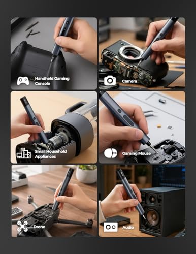 Electric Precision Screwdriver Set, 80 Magnetic Bits - image 3