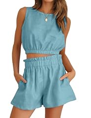 Bluish Green Shorts Set