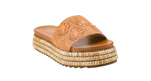 Corkys Footwear Women's BRB Sandal - Comfortable 1.5-inch Platform and a Soft Insole Designed for All-Day Wear, Chic Raffia Woven Strap and Raffia Wrapped Outsole3