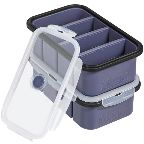 webake Silicone Soup Freezer Tray with Lid 1 Cup 250 ml 2 Pack Soup Storage Containers for Freezing Extra Large Jumbo Ice Cube Tray for Soupe, Broth, Sauce, Butter, Meal Prep, Food Storage webake Silicone Soup Freezer Tray with Lid 1 Cup 250 ml 2 Pack Soup Storage Containers for Freezing Extra Large Jumbo Ice Cube Tray for Soupe, Broth, Sauce, Butter, Meal Prep, Food Storage