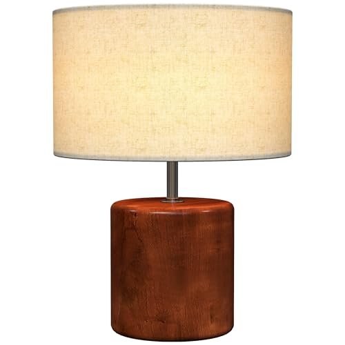 HOMCOM Lámpara de Mesa Rústica Lámpara