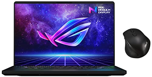 Image of ASUS ROG Zephyrus M16 (2022), 16-inch (40.64 cms) 2K QHD 165Hz /3ms, Core i7-12700H 12th Gen, RTX 3060 6GB Graphics, Gaming Laptop, GU603ZM-K8035WS MW203 Wireless Silent Mouse (Black)