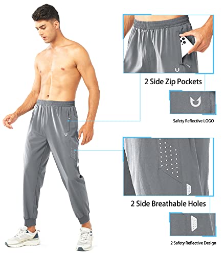 Image of NORTHYARD Men's Athletic Running Pants Lightweight Quick-Dry Joggers Gym