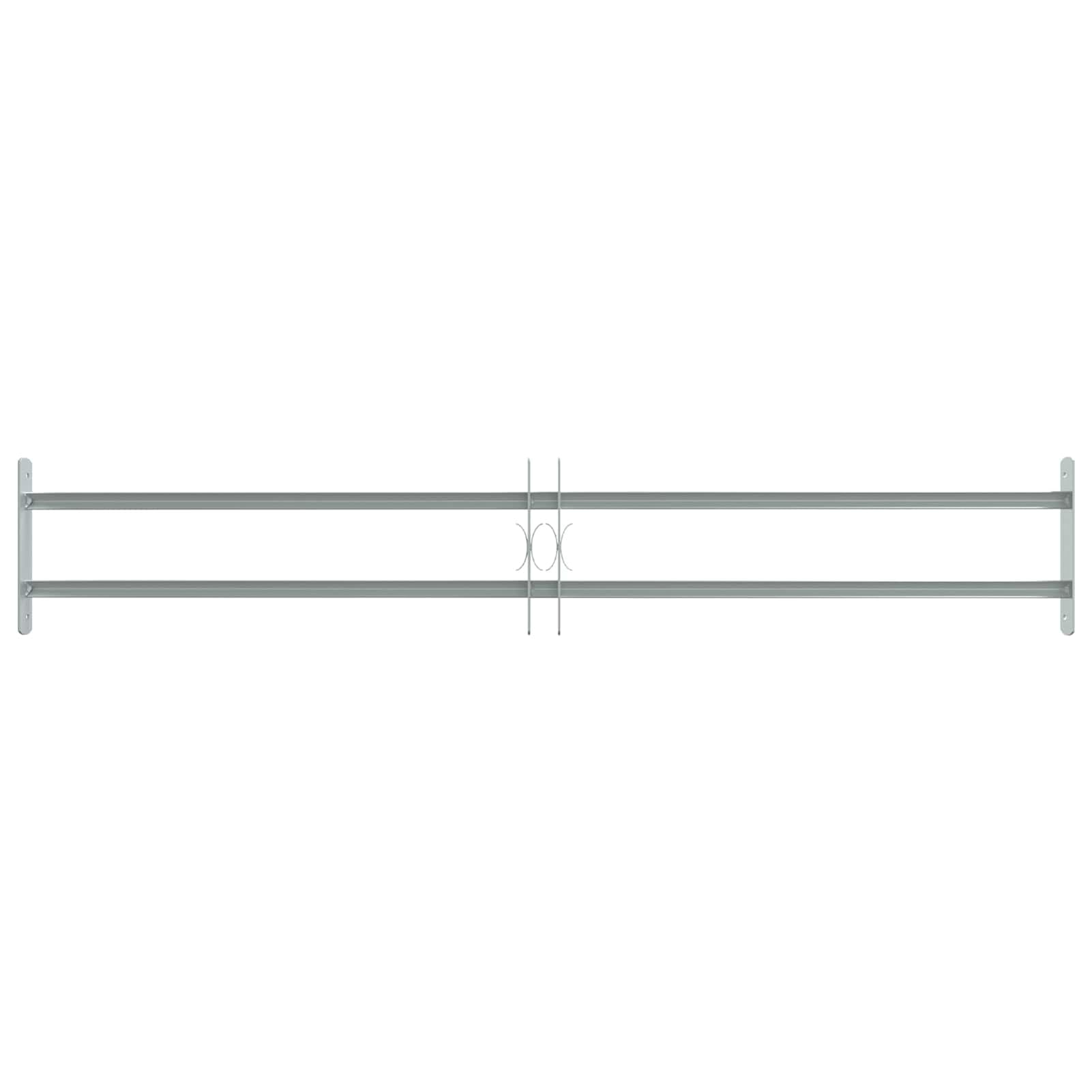 Gecheer Sicherheitsgitter für Fenster mit 2 Querstangen 3 Stück Verstellbare Fenstersicherung aus verzinktem Stahl Einbruchschutz für Zuhause Wohnung Keller Erdgeschoss 930-1740 mm