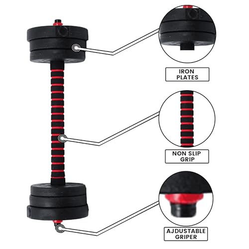 MaxStrength Adjustable Dumbbell Barbell Strength Training Weight, view 2