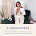 Lansinoh Smartpump 3.0 Double Electric Breast Pump, Portable and Rechargeable, Connects to Baby App, Hospital Strength Suction for Breastfeeding Moms