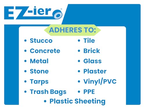 Image of EZ-ier Stucco Polyethylene Tape, Serrated-Edge (White, 3 inch x 60 yds)