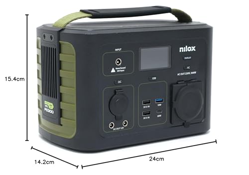 Nilox, Power Station PS300 300W di Potenza, con Batteria Li-ion NMC per Gite Fuoriporta e Uso Domestico, Compatibile con Tutti i Device a Corrente, Ricarica a Muro, in Auto o con Pannello Solare - 7