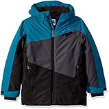 Spyder Boys' Big City to Slope Full Zip Hooded Jacket with Poly Fill, swell, Small (8)