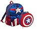 Sac à dos d'école Captain America pour enfants avec boîte à déjeuner et bouteille d'eau – Officiel Avengers Garçons Filles Adolescents Sac à dos isotherme assorti pour la rentrée scolaire