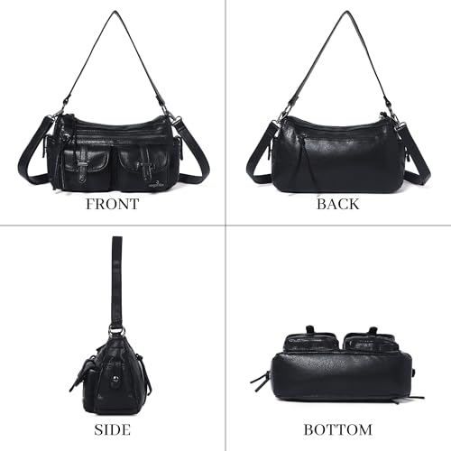 Angel Kiss Hobo Purses for Women Crossbody Shoulder Bag Ladies Multi Pocket Handbags with Adjustable Shoulder Strap4