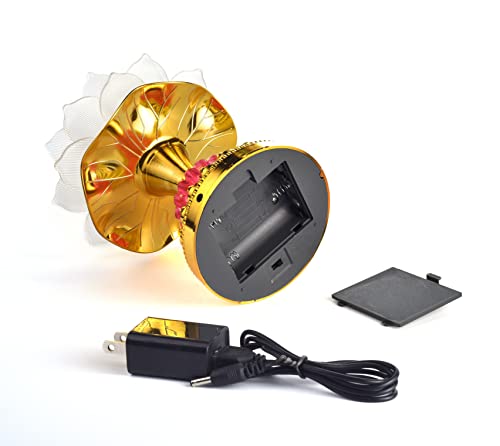 Omeet OMNL078B Colorful Led Lotus Buddhist Lamp, Gradient Buddha Light thumb #1