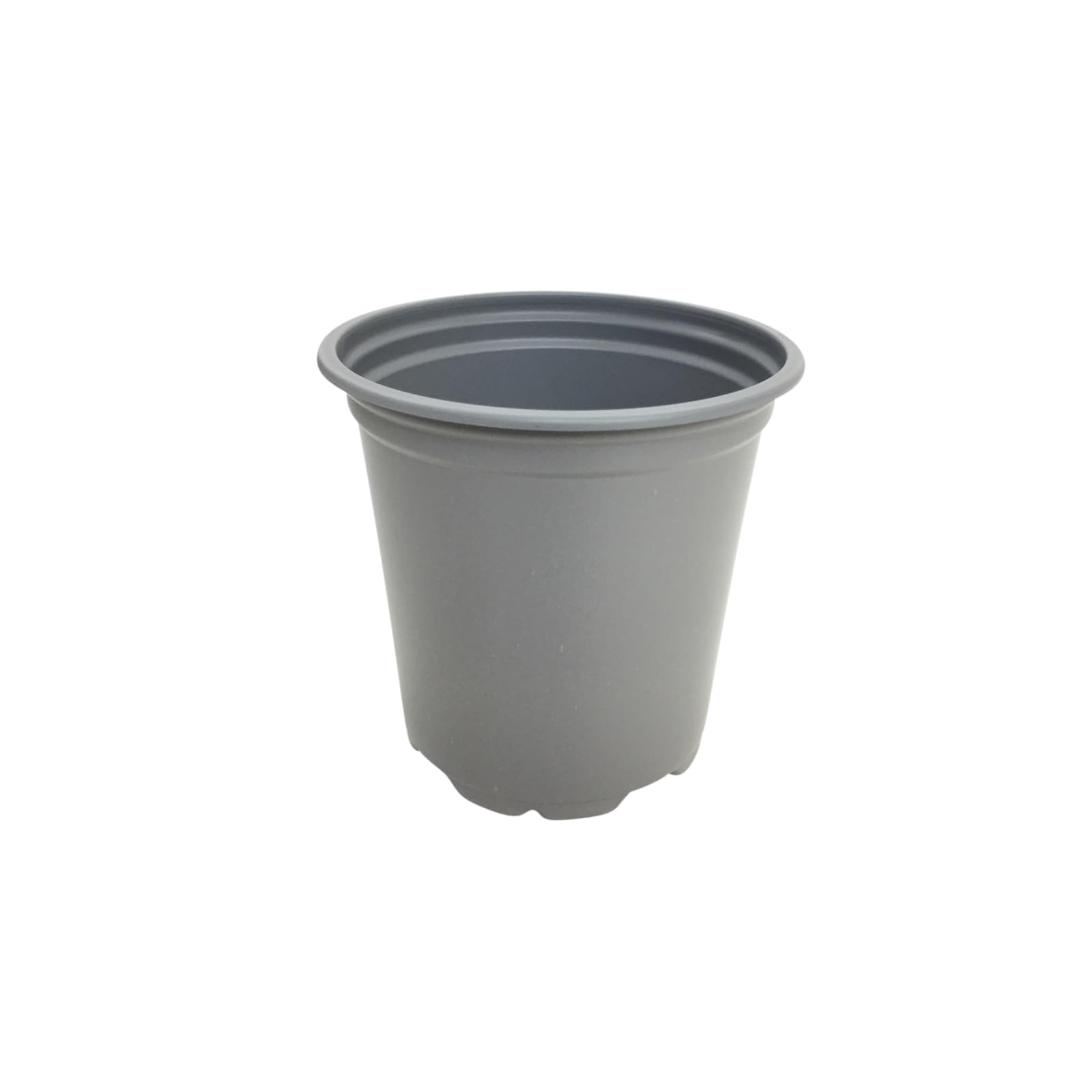 Oakland Gardens 9cm Plant Pots Grey Plastic Tall Deep Full Size Flower Pot 3.5" Seedling Pot - Pack of 80