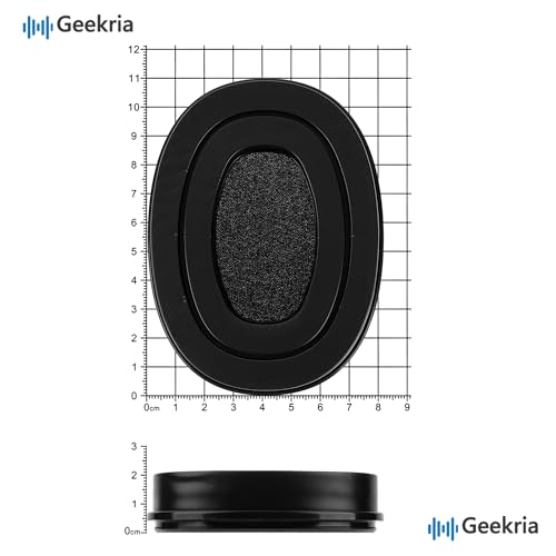Almohadillas de repuesto para orejeras deportivas con gel refrescante Geekria para Walker's FireMax/Recon Muffs/Audífonos Bluetooth pasivos Walker's, piezas de reparación (Negro) miniatura 6