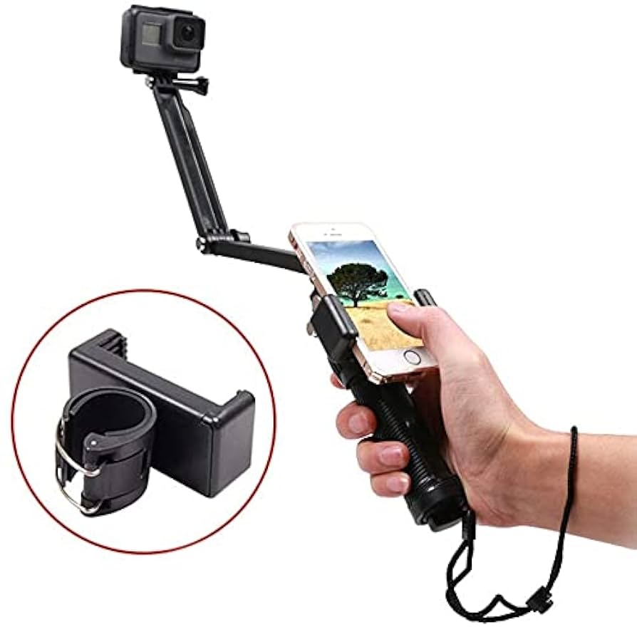 Amazon.co.jp: 3WAY自撮り棒固定用マウントカメラ自撮り棒に携帯