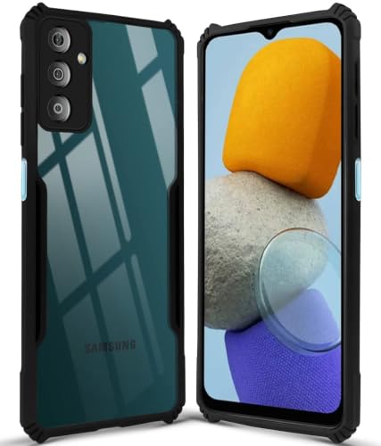 Image of Jkobi Hybrid Back Cover Case for Samsung Galaxy F23 5G (Shockproof with Polycarbonate Clear Panel | Professional Black)