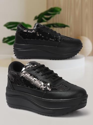 Image of Vendoz Women Party & Casual Glitter Wedding Bridal Sneakers