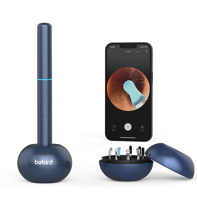 Winkoo Illuminated WiFi Otoscope 1080P Blue
