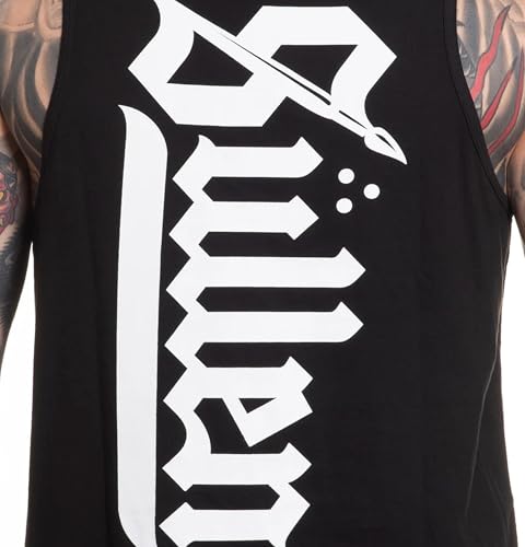 Sullen Mens Bold Tank Tattoo Lifestyle Graphic Art Sleeveless Soft Premium Tank Top Black4