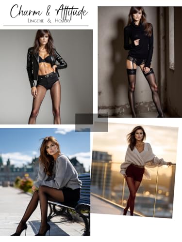 Charm and Attitude Thigh High Stockings for Women with Lace Top |Lingerie Thigh Highs Tights | Made in EU 6