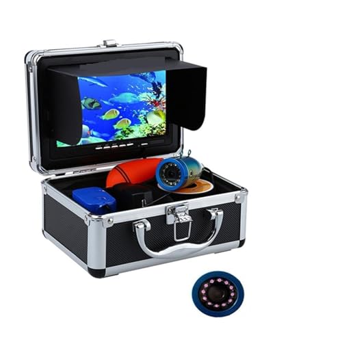 1000TVL 釣りカメラ 7インチ 30M 水中カメラ 12個 赤外線ランプ 魚群探知機 井戸探査、特定の水中作業など多用途(30M infrared LED DVR)