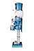 Clever Creations Blue Drummer 14 Inch Traditional Wooden Nutcracker, Festive Christmas Décor for Shelves and Tables