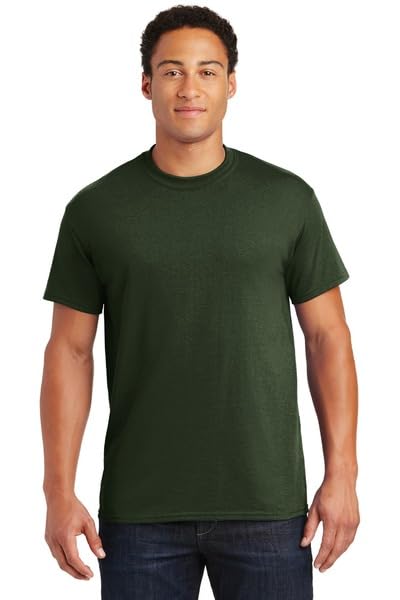 Gildan Unisex Neck-Taped Comfort, T-Shirt (G5000) Forest Green