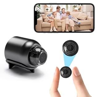 【1080P Full HD Spy Camera】The Mini spy camera adopts HD 1080P resolution, equipped with a 140° ultra-wide-angle HD lens, and every detail of the picture and video can be seen clearly. Wireless spy cameras are easy to hide and discreetly mounted in an...