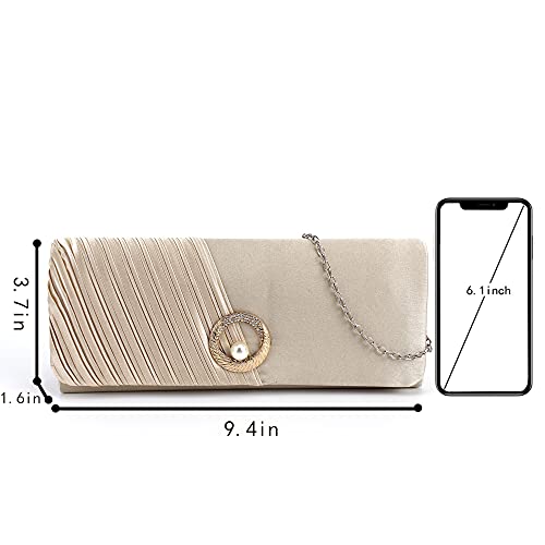 Image of Goclothod Evening Clutch Handbag Women Fashion Crossbody Shoulder Bag Chain Purse