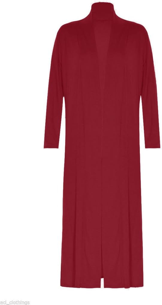 NewtrendyfashionWomen`s Long Sleeves Maxi Plain Cardigan
