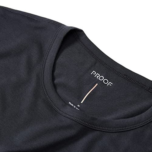 Huckberry Proof Men's 72-Hour Merino Wool T-Shirt - Performance Fit, Short Sleeve Crewneck, Moisture Wicking & Odor Resistant, Stone Black, XL2