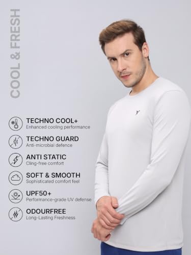 Image of TECHNOSPORT Men's Slim Fit T-Shirt - (MTOR17) Pack of 1