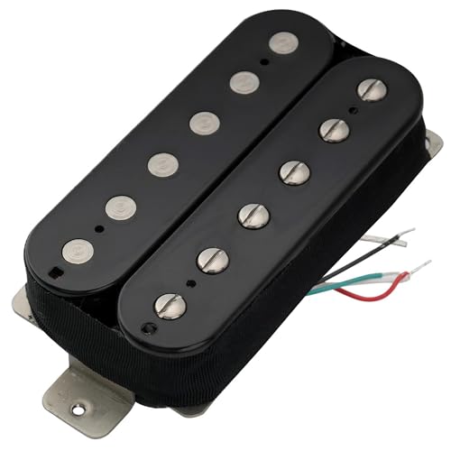 Artec VH-Rock-A Alnico 5 Magnet Uncovered Humbucker Electric Guitar Bridge Pickup 11.6K, Black