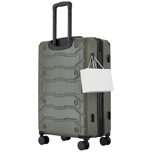 Image of Wrangler ATG Trailway Expandable Hardside Luggage, Winter Moss, 22 inch Carry-On