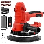 800W Electric Drywall Sander, Variable Speed1200-2300RPM Wall Sander with Vacuum, LED Lights, Dust Bag and Hose,12 Pcs Sanding Discs