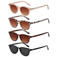 Lumoia 4Pcs Sunglasses for Women, Retro Ladies Polarized Sunglasses UV400